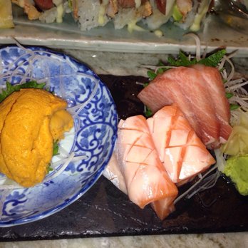 Umami Restaurant and Sushi Bar - Fatty salmon belly, California sea urchin and tuna toro! The best! - Japanese Near Me - West Melbourne, Florida Umami Restaurant and Sushi Bar - Fatty salmon belly, California sea urchin and tuna toro! The best! - Japanese Near Me - West Melbourne, Florida