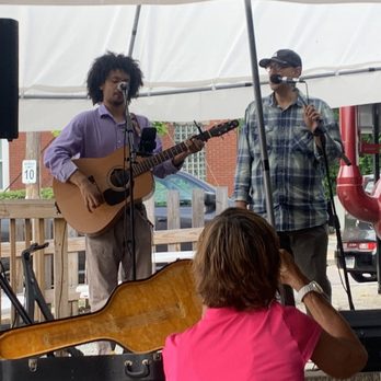 Off the Rails Barbeque and Drafthouse - Elias Khouri & co on the outdoor stage. - Bars Near Me - Verona, Pennsylvania Off the Rails Barbeque and Drafthouse - Elias Khouri & co on the outdoor stage. - Bars Near Me - Verona, Pennsylvania