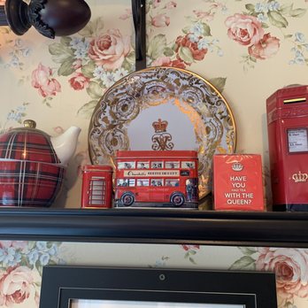Robinsons Tea Room - British decor. Have you had tea with the Queen? - Desserts Near Me - Stony Brook, New York