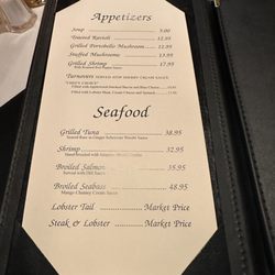 Andria's Steakhouse - Menu