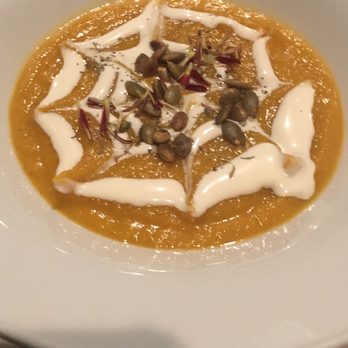 Driscoll Cuisine & Cocktail Concepts - Spiderweb Butternut Squash Bisque. Savory & delish. - Personal Chefs Near Me - Phoenix, Arizona Driscoll Cuisine & Cocktail Concepts - Spiderweb Butternut Squash Bisque. Savory & delish. - Personal Chefs Near Me - Phoenix, Arizona