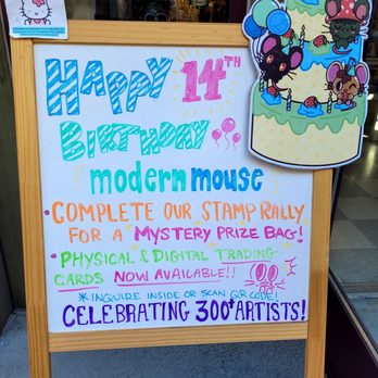 Modern Mouse - Current promotion this past weekend. - Cards & Stationery Near Me - Alameda, California