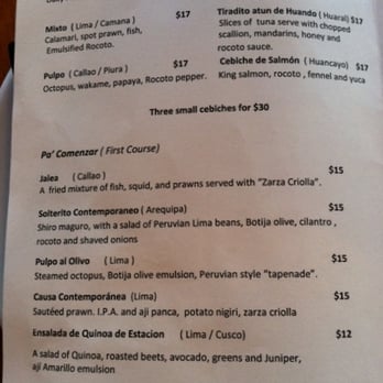 Pucquio - Appetizer and First Course Menu Options - Peruvian Near Me - Oakland, California Pucquio - Appetizer and First Course Menu Options - Peruvian Near Me - Oakland, California