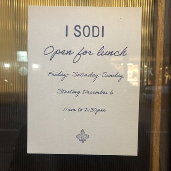 I Sodi - Lunch - Tuscan Near Me - New York, New York