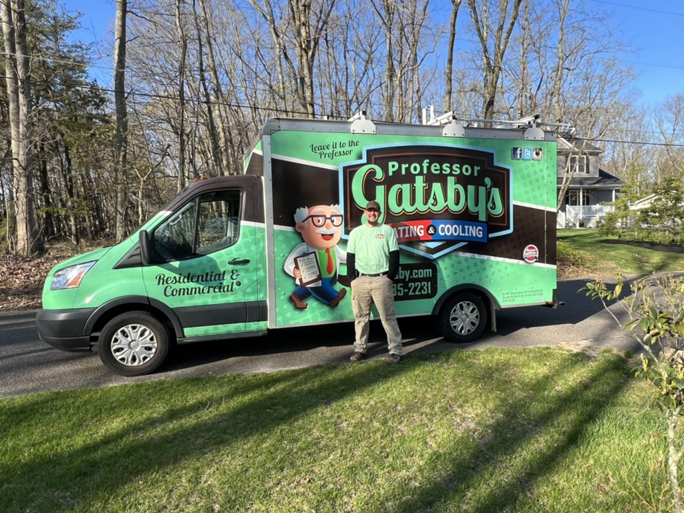 Slide of Professor Gatsby's Heating, Cooling & Plumbing