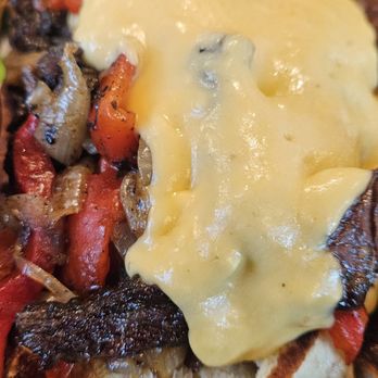 Voodoo Brew Pub - Steak sandwich. Way to cheesy and too many peppers - Brewpubs Near Me - Fishers, Indiana Voodoo Brew Pub - Steak sandwich. Way to cheesy and too many peppers - Brewpubs Near Me - Fishers, Indiana