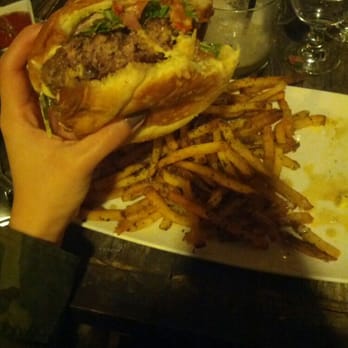 Haven Craft Kitchen + Bar - Delicious Haven Burger with rosemary fries - New American Near Me - Orange, California