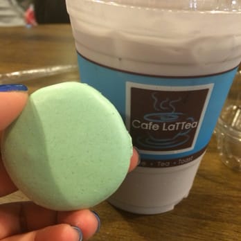 Cafe LaTTea - Earl grey macaran and taro latte - Cafes Near Me - Cupertino, California