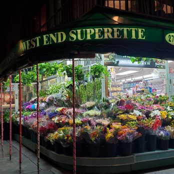 West End Superette - a flower stand at night - Grocery Near Me - New York, New York West End Superette - a flower stand at night - Grocery Near Me - New York, New York