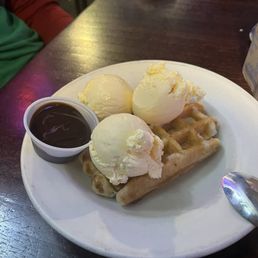 Ice cream sundae waffle Ice cream sundae waffle