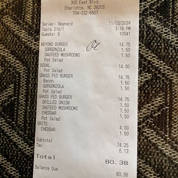 300 East - Check - New American Near Me - Charlotte, North Carolina