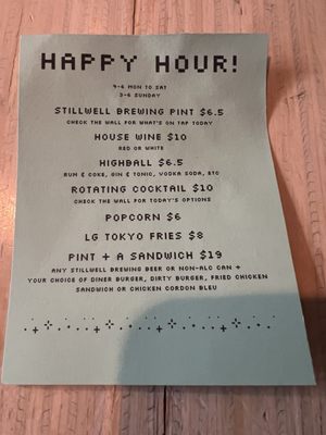 Menu photo 1 Stillwell Beer Bar Halifax, NS