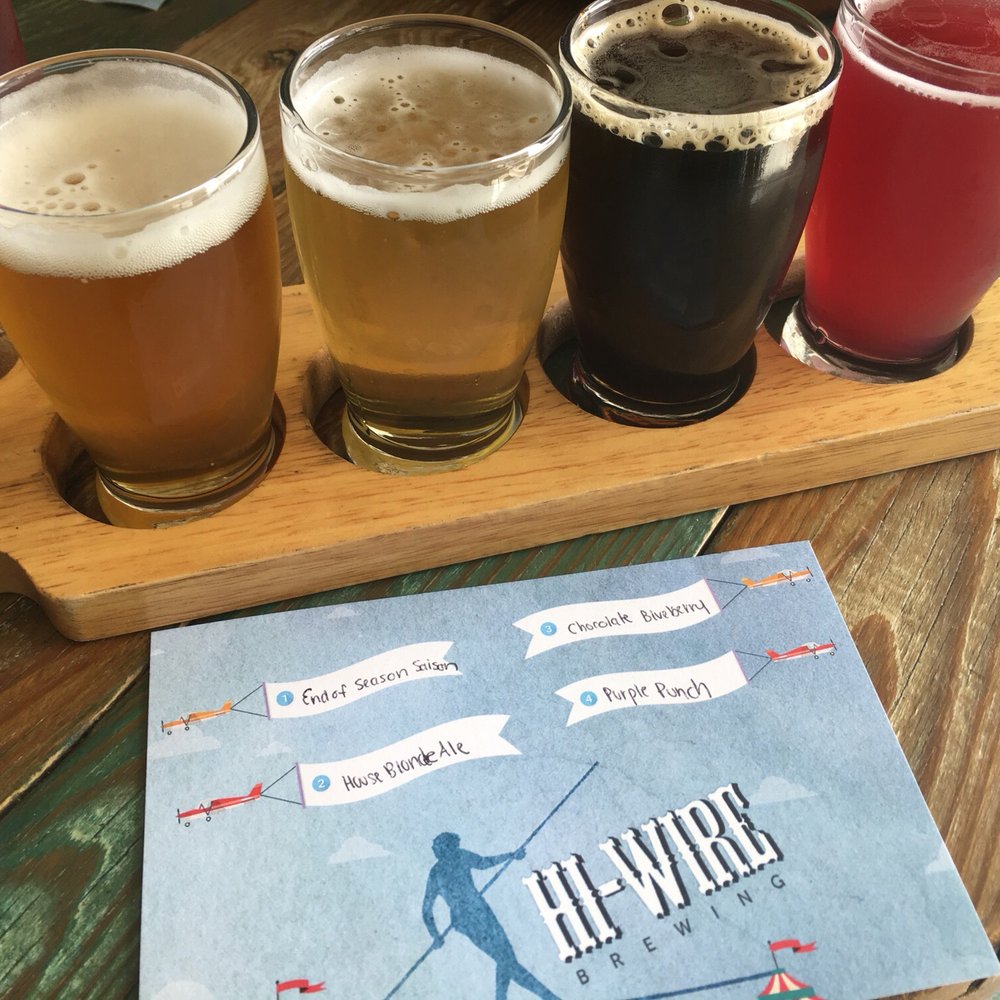 Hi-Wire Brewing - The best way to sample is to have a flight! - Breweries Near Me - Asheville, North Carolina Hi-Wire Brewing - The best way to sample is to have a flight! - Breweries Near Me - Asheville, North Carolina