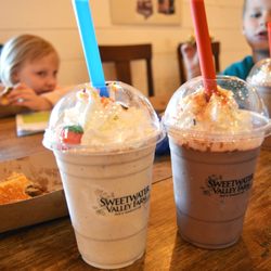 Sweetwater Valley Farm - Peanutbutter Chocolate Milkshake and a Pumpkin Pie Milkshake