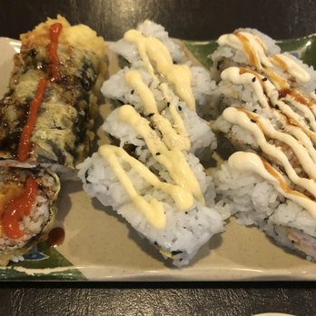 Tony's Grill And Sushi Bar - From left to right: Angry Lion, Mango Passion & AFB rolls - Sushi Bars Near Me - Layton, Utah Tony's Grill And Sushi Bar - From left to right: Angry Lion, Mango Passion & AFB rolls - Sushi Bars Near Me - Layton, Utah