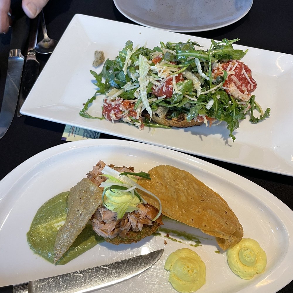 Etc Restaurant - Sausage bruschetta and smoked salmon & fried avocado appetizers - New American Near Me - Nashville, Tennessee Etc Restaurant - Sausage bruschetta and smoked salmon & fried avocado appetizers - New American Near Me - Nashville, Tennessee