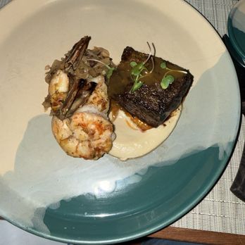 El Farallón - Way overcooked shrimp and not even close to tender waygu - Seafood Near Me - Cabo San Lucas, BCS El Farallón - Way overcooked shrimp and not even close to tender waygu - Seafood Near Me - Cabo San Lucas, BCS