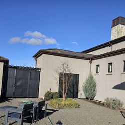 Liberty Sheet Metals - Copper roof, chimney caps, gutters, downspouts and flashing at a winery in Sherwood, OR