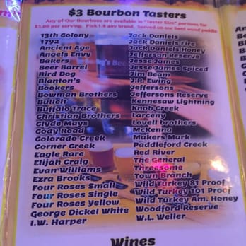 PROHIBITION CO. - Extensive bourbon selection, available in taster sizes and flight style. Must have for bourbon fans! - Seafood Near Me - Kennesaw, Georgia