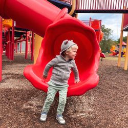 Glen Miller Park - The multiple tube slides made it so we could enjoy the playground on damp day as well.