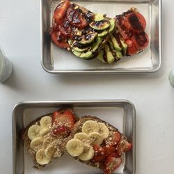 Soul Society - Avo Tom on top and Sweet Toast on the bottom. They were both amazing! Perfectly toasted bread and the flavors were just right