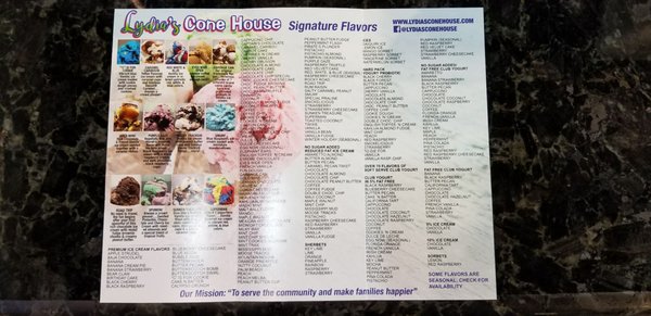 Menu photo 2 Lydia's Cone House Corpus Christi, TX Menu photo 2 Lydia's Cone House Corpus Christi, TX