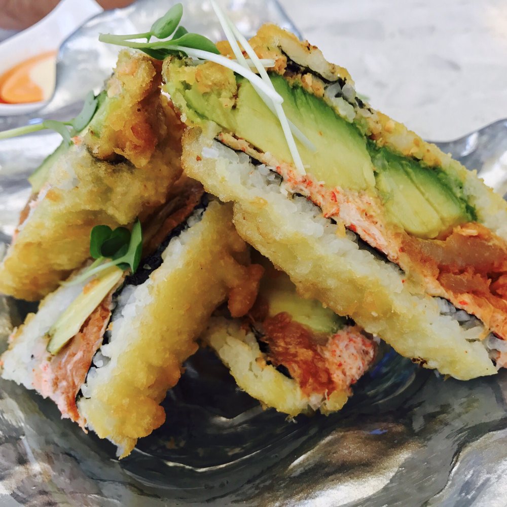 Amici Sushi - Lathrop Roll, deep fried- very dense. Great as an entree. - Sushi Bars Near Me - Lathrop, California