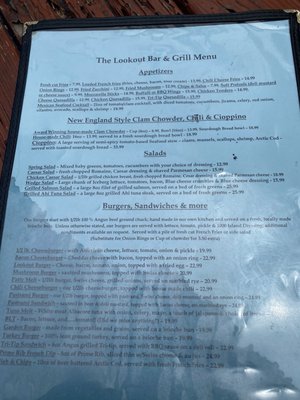 Menu photo 2 The Lookout Bar & Grill Oxnard, CA