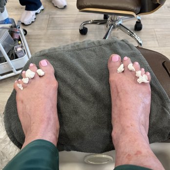 Nirvana Nails Studio - Pretty pink pedicure - Nail Salons Near Me - Studio City, California