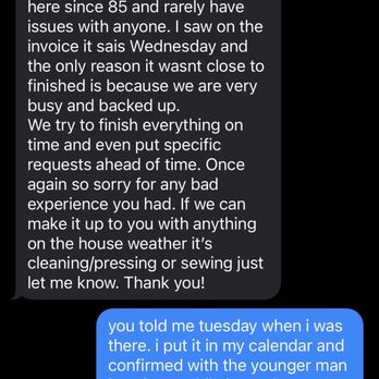 Griffith Park Cleaners & Alterations - message from the owner after my negative review was posted - Sewing & Alterations Near Me - Los Angeles, California Griffith Park Cleaners & Alterations - message from the owner after my negative review was posted - Sewing & Alterations Near Me - Los Angeles, California