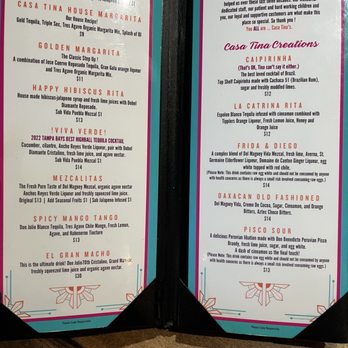 Casa Tina - Menu - Mexican Near Me - Dunedin, Florida Casa Tina - Menu - Mexican Near Me - Dunedin, Florida