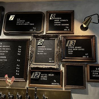 Double Chicken Please - Menu for front room - Cocktail Bars Near Me - New York, New York