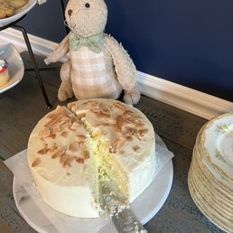 Three layer Lemon Cannoli Cake at Easter Three layer Lemon Cannoli Cake at Easter