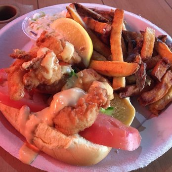 Shore Fresh Seafood Market & Restaurant - Shrimp po boy- Crisp and tasty and only $10.99 - Seafood Near Me - Point Pleasant Beach, New Jersey