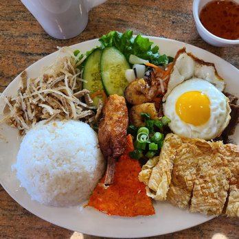 Com Tam Dat Thanh - #2 Rice with BBQ pork, 3 kinds of shrimp, shredded pork skin, a side of egg. - Vietnamese Near Me - San Jose, California