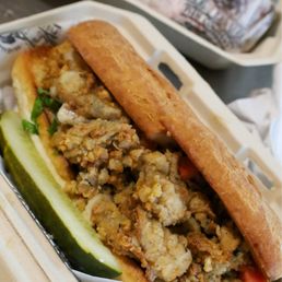 Oyster Po'Boy @tiffhuangry Oyster Po'Boy @tiffhuangry