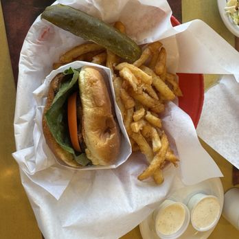 Original Jack's Country Kitchen - 1/3 steak burger with fries and cheese is $1 extra . Was ok in n out is better - American Near Me - Avalon, California Original Jack's Country Kitchen - 1/3 steak burger with fries and cheese is $1 extra . Was ok in n out is better - American Near Me - Avalon, California