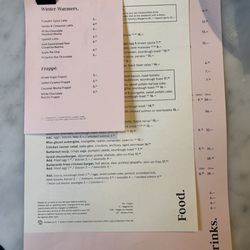 Covent Garden Grind - Top menu, specials