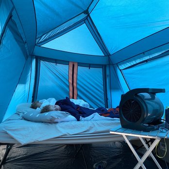 Son's Blue River Camp - Inside of the tent and the fan - Rafting/Kayaking Near Me - Kingsbury, Texas Son's Blue River Camp - Inside of the tent and the fan - Rafting/Kayaking Near Me - Kingsbury, Texas