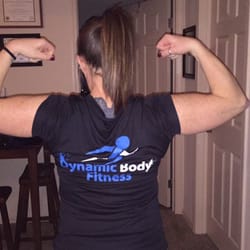Dynamic Body Fitness - Client sent a picture of her in her new Dynamic Body Fitness shirt!