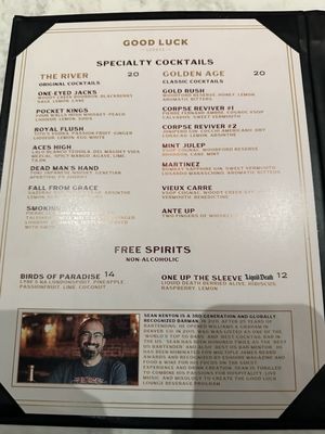 Menu photo 3 Good Luck Lounge Sacramento, CA