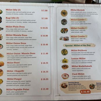 Saravanaa Bhavan - Menu (July 2025) - Indian Near Me - Richardson, Texas