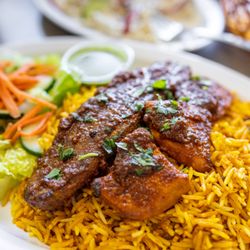 Gulzaar Halal Restaurant & Catering - Biryani Mixed Plate w/ Beef & Chicken Kabob ($17.50)