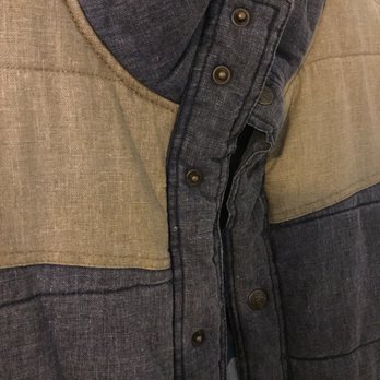 Polo Cleaners - Color completely stripped, vest was originally an indigo deep blue. They completely shrunk it to boot. - Laundry Services Near Me - Hacienda Heights, California Polo Cleaners - Color completely stripped, vest was originally an indigo deep blue. They completely shrunk it to boot. - Laundry Services Near Me - Hacienda Heights, California