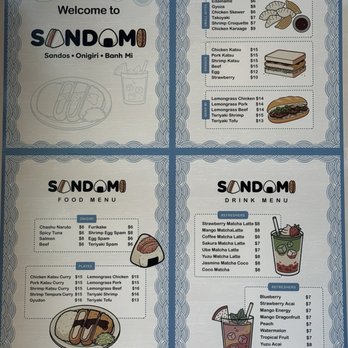 Sandomi - Menú - Japanese Near Me - Edgewater, Colorado