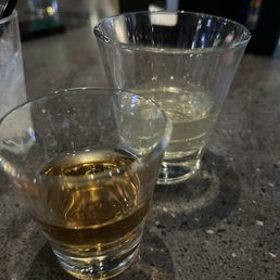 Pickle back a shot of whiskey followed by a shot of pickle juice Pickle back a shot of whiskey followed by a shot of pickle juice