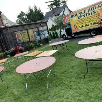 NYC Bounce House Rentals - 48 inch round tables 3 ft square table - Bounce House Rentals Near Me NYC Bounce House Rentals - 48 inch round tables 3 ft square table - Bounce House Rentals Near Me