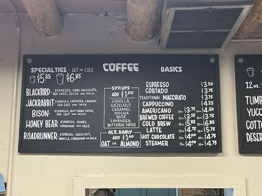 Menu photo 4 Blackbird Coffee House Albuquerque, NM