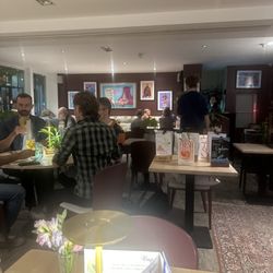 Amici Mediterranean and Doost Persian Bar, Grill & Delicatessen - Main Dining; lovely outdoor area available as well. If weather is good sit outside.
