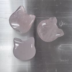 Juniper Creek - Rose Quartz Cat Faces
